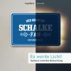 Schalke Schild Farbe Gross / mit Beleuchtung