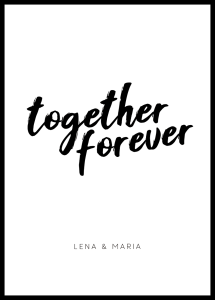 Together Forever Mit Rahmenkontur M
