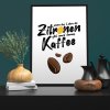 Zitronen Kaffee Mit Rahmenkontur M