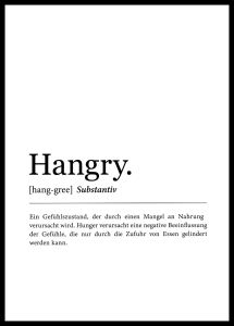 Definition Hangry Mit Rahmenkontur M